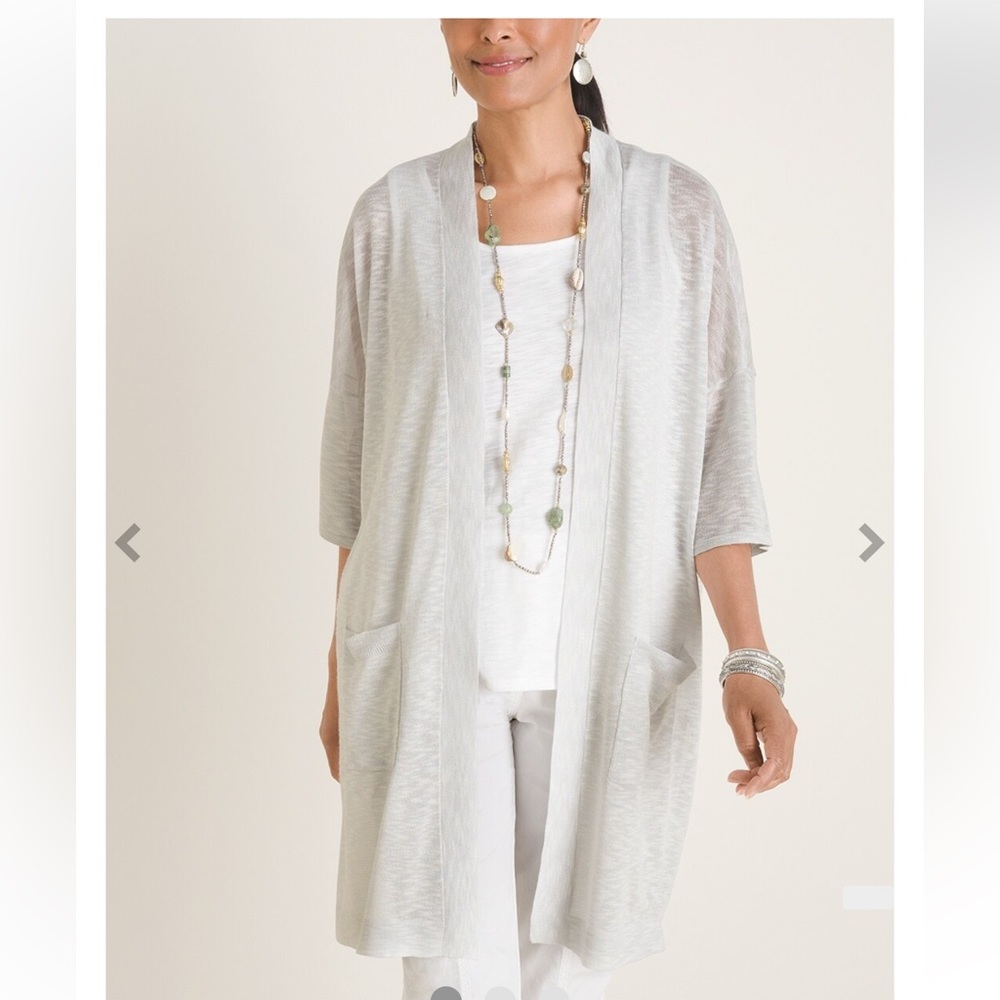 Chico's Light Gray Women's Cardigan